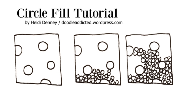 Circle Fill Tutorial doodle by Heidi Denney
