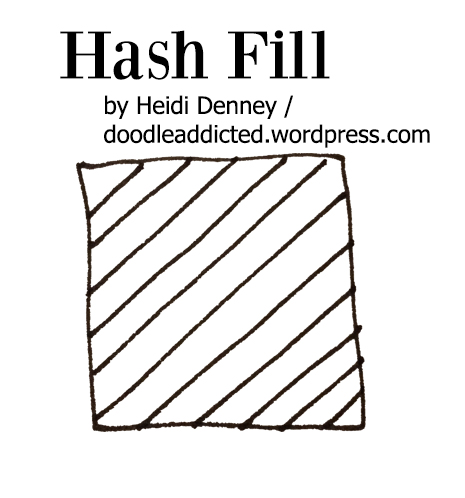 Hash Fill doodle by Heidi Denney