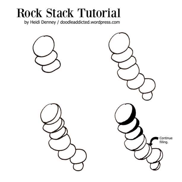 Rock Stack Tutorial by Heidi Denney