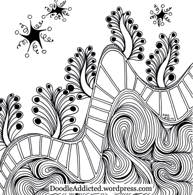 Soil and Stars doodle art prompt tutorial by Heidi Denney