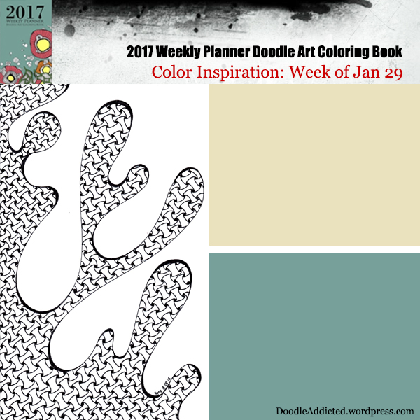 color scheme inspiration for doodle art coloring book Jan 29