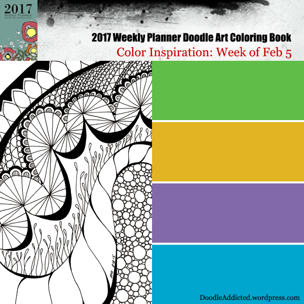 color scheme inspiration for doodle art coloring book Feb 6
