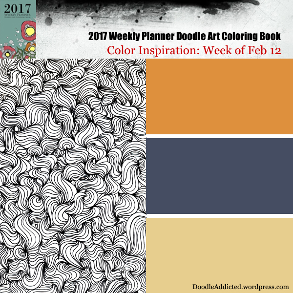 color scheme inspiration for doodle art coloring book Feb 12