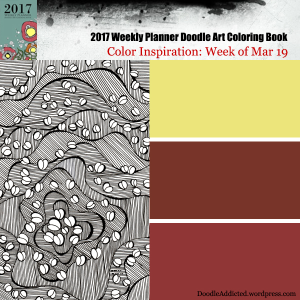 color scheme inspiration for doodle art coloring book Mar 19