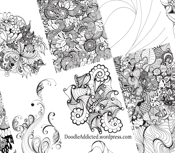 Adult coloring book pages preview